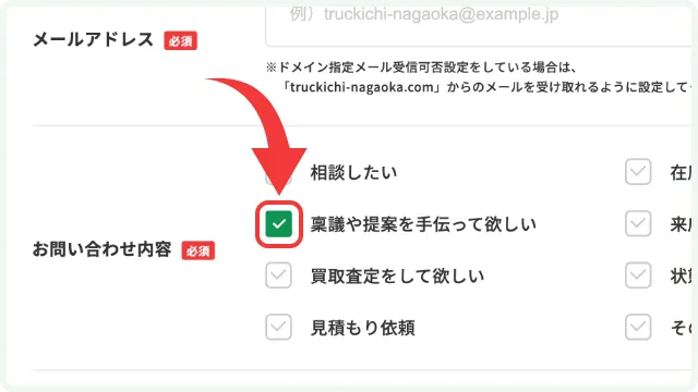 チェックの説明画像
