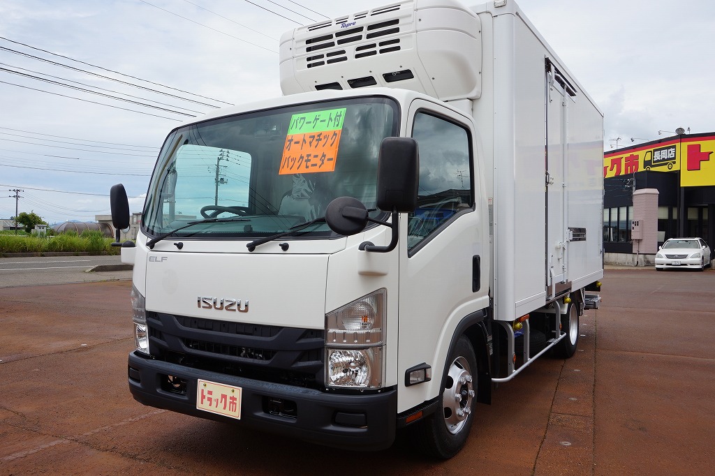 エルフ 3t 高床 ワイドロング 低温冷凍車 格納ゲート/スタンバイ付 