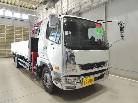 ファイター 7.2t 増トン 標準ベッド付 アルミブロック ユニック5段クレーン付 未使用車