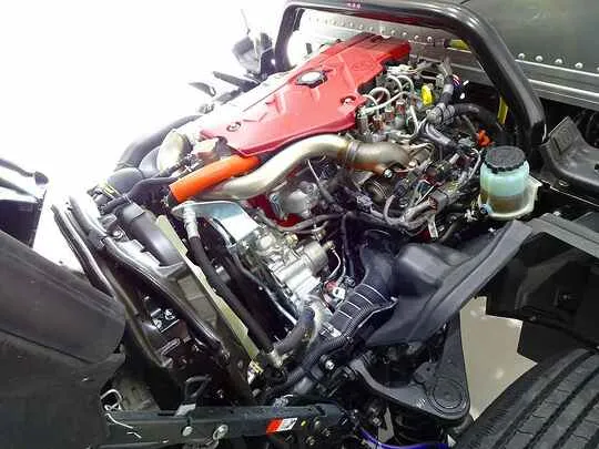 ダイナ 2.65t 高床 標準セミロング アルミバン 格納ゲート付