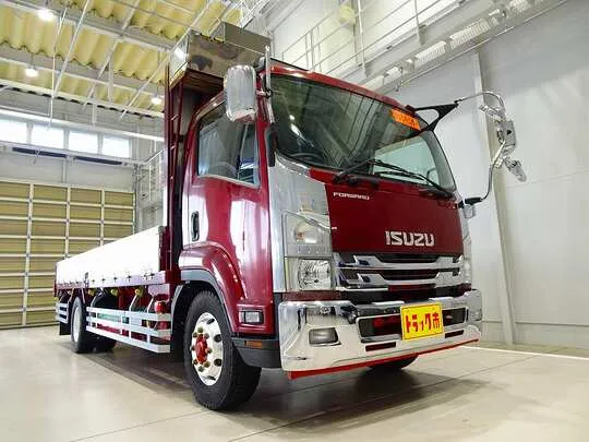 フォワード 8.6t 増トン 標準ベッドレス アルミブロック 平ボデー 240ps