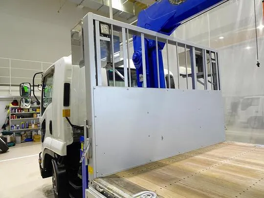 【年次点検済】フォワード 7.2t 増トン ワイドベッド付 アルミブロック タダノ5段クレーン付 260ps