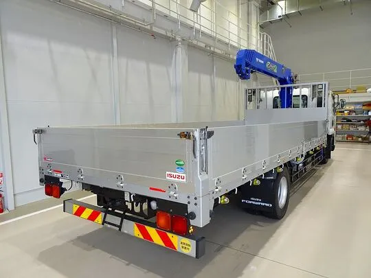【年次点検済】フォワード 7.2t 増トン ワイドベッド付 アルミブロック タダノ5段クレーン付 260ps