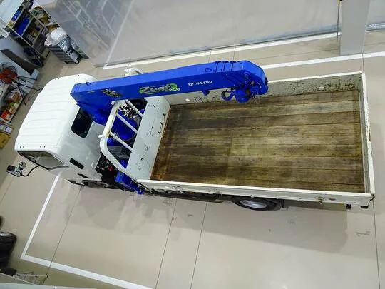 【年次点検済】エルフ 2t 4WD FFL 標準ロング タダノ4段クレーン付