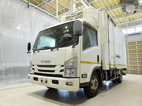 エルフ 3t 高床 ワイドロング 低温冷凍車 スタンバイ/格納ゲート付