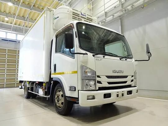 エルフ 3t 高床 ワイドロング 低温冷凍車 スタンバイ/格納ゲート付