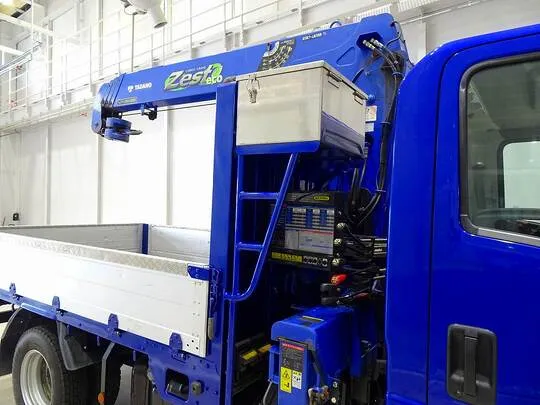 エルフ 2t 4WD 高床 標準セミロング アルミブロック タダノ4段クレーン付