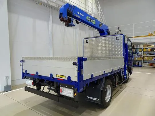 エルフ 2t 4WD 高床 標準セミロング アルミブロック タダノ4段クレーン付