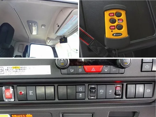 フォワード 1.8t 標準ベッド付 アルミブロック ユニック4段クレーン/マルチPG付 210ps 未使用車