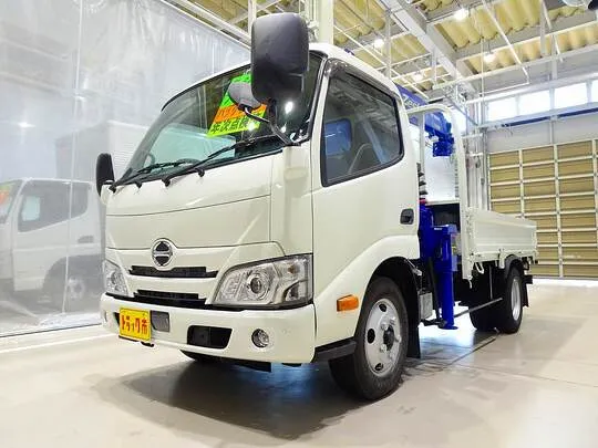 【年次点検済】デュトロ 2.85t FJL 標準セミロング タダノ4段クレーン付