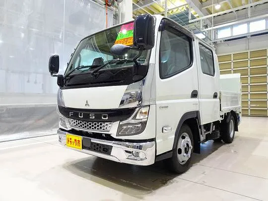 キャンター 2t 全低床 標準 Wキャブ/垂直PG付 未使用車