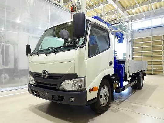 デュトロ 3t 4WD  標準ロング アルミブロック タダノ4段クレーン付