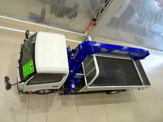 【年次点検済】デュトロ 3t 4WD 高床 標準ロング アルミブロック タダノ4段クレーン付