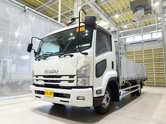 フォワード 3.85t ワイドべッドレス アルミブロック 平ボデー 240ps