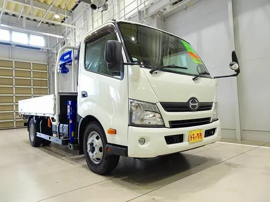 デュトロ 3.95t 高床 ワイドロング アルミブロック タダノ4段クレーン付