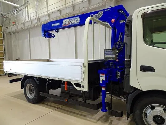 デュトロ 3.95t 高床 ワイドロング アルミブロック タダノ4段クレーン付