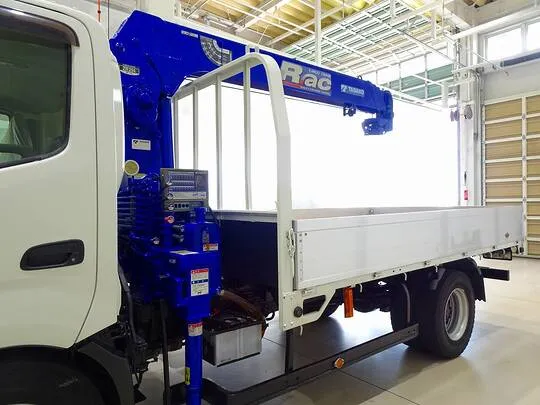 デュトロ 3.95t 高床 ワイドロング アルミブロック タダノ4段クレーン付