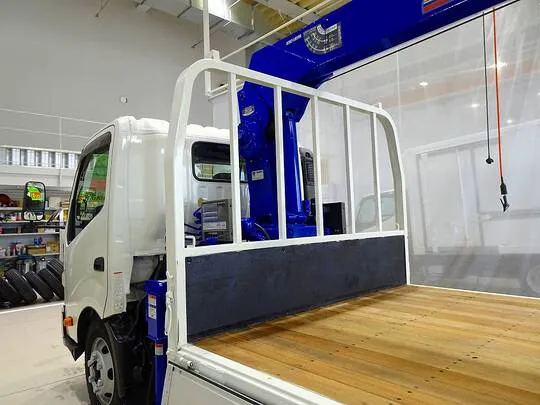 デュトロ 3.95t 高床 ワイドロング アルミブロック タダノ4段クレーン付