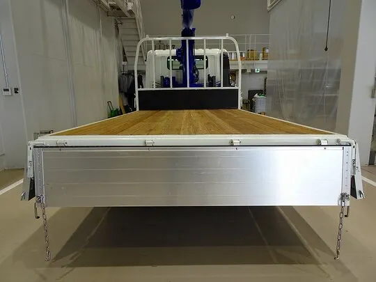 デュトロ 3.95t 高床 ワイドロング アルミブロック タダノ4段クレーン付