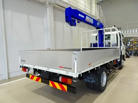 デュトロ 3.95t 高床 ワイドロング アルミブロック タダノ4段クレーン付