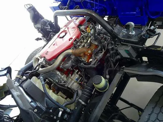 デュトロ 3.95t 高床 ワイドロング アルミブロック タダノ4段クレーン付