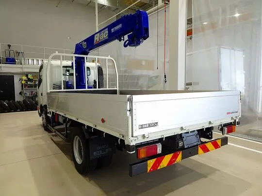 デュトロ 3.95t 高床 ワイドロング アルミブロック タダノ4段クレーン付