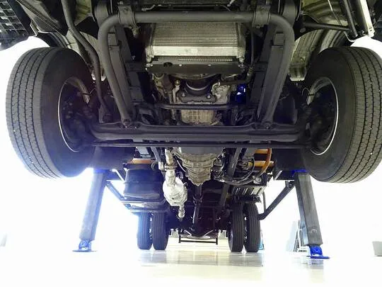 【年次点検済】エルフ 3.4t 高床 ワイドロング タダノ4段セルフクレーン付