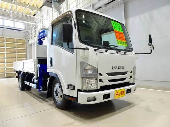 【年次点検済】エルフ 2.75t 高床 標準ロング タダノ4段クレーン付