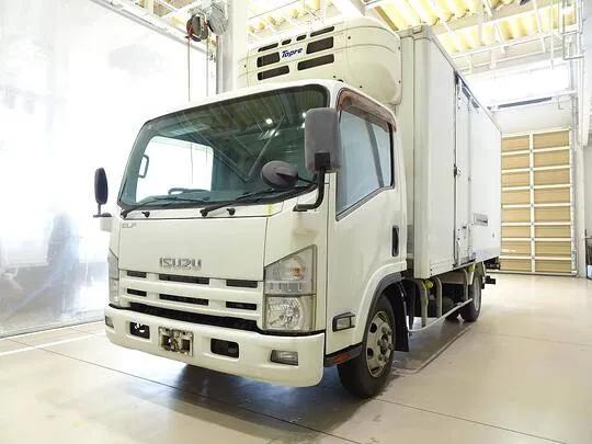 エルフ 3t 高床 ワイドロング 中温冷凍車 マルチゲート付