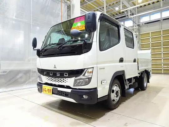 キャンター 2t 全低床 標準 Wキャブ/垂直PG付 未使用車