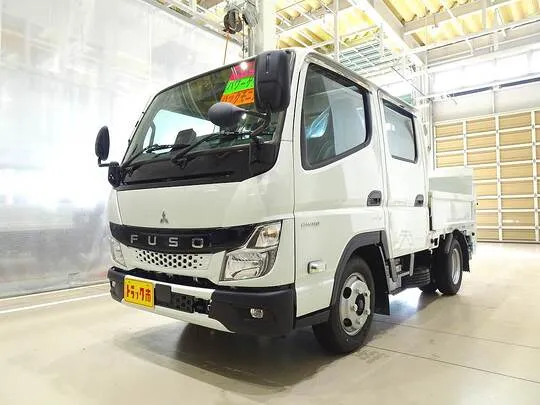 キャンター 2t 全低床 標準 Wキャブ/垂直PG付 未使用車