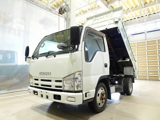 エルフ 2t FFL Lゲートダンプ 自動シート付