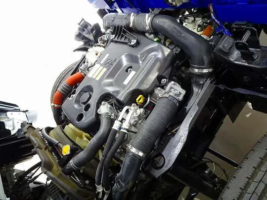 【年次点検済】エルフ 3t 高床 標準セミロング タダノ4段クレーン付