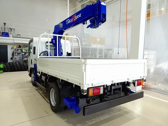 【年次点検済】エルフ 3t 高床 標準セミロング タダノ4段クレーン付