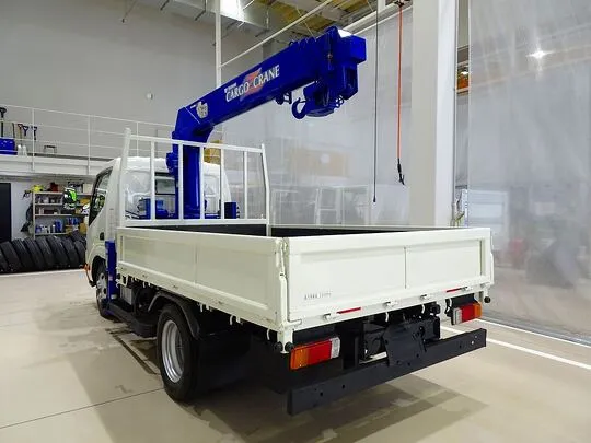 【年次点検済】デュトロ 2t 4WD FJL 標準セミロング タダノ4段クレーン付