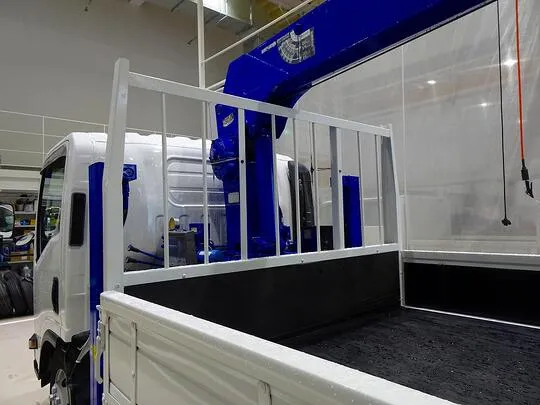 エルフ 3.5t 高床 ワイドロング タダノ4段セルフクレーン付