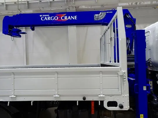 エルフ 3.5t 高床 ワイドロング タダノ4段セルフクレーン付