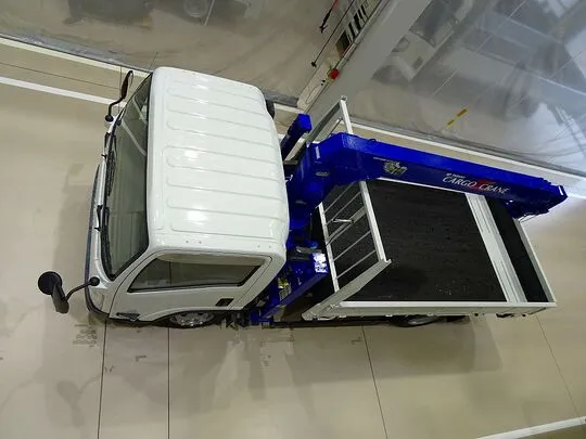 エルフ 3.5t 高床 ワイドロング タダノ4段セルフクレーン付