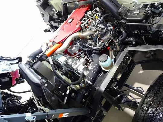 デュトロ 3.5t FJL ワイドロング 2段折れ式垂直P/G付 未使用車