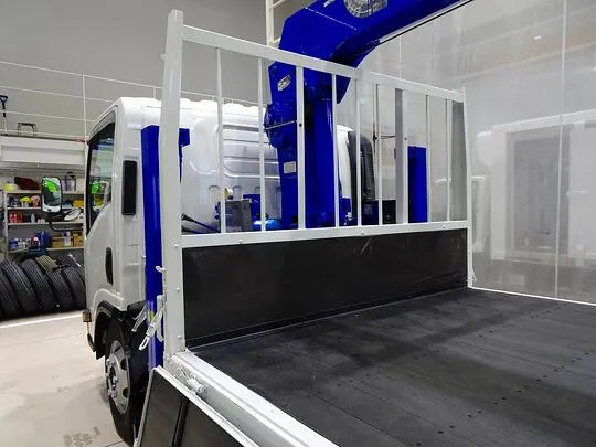 【年次点検済】エルフ 3.5t 高床 ワイドロング タダノ4段セルフクレーン付