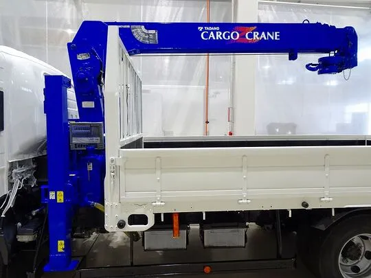 【年次点検済】エルフ 3.5t 高床 ワイドロング タダノ4段セルフクレーン付