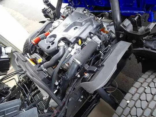 【年次点検済】エルフ 3.5t 高床 ワイドロング タダノ4段セルフクレーン付