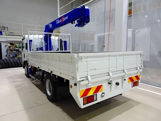 【年次点検済】エルフ 3.5t 高床 ワイドロング タダノ4段セルフクレーン付