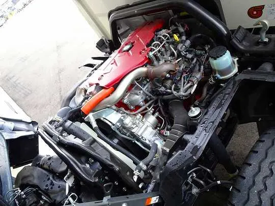 デュトロ 2t FJL 支柱レス強化ダンプ 未使用車