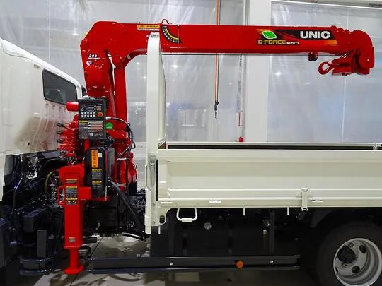 デュトロ 3t 4WD 高床 ワイドロング ユニック4段クレーン付 未使用車