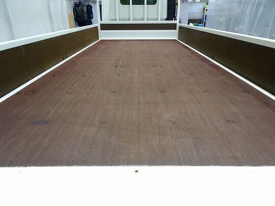 デュトロ 3.5t FJL ワイド超ロング 2段折れ式垂直P/G付 未使用車