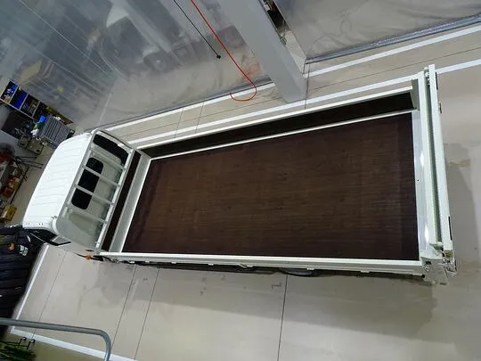 デュトロ 3.5t FJL ワイド超ロング 2段折れ式垂直P/G付 未使用車