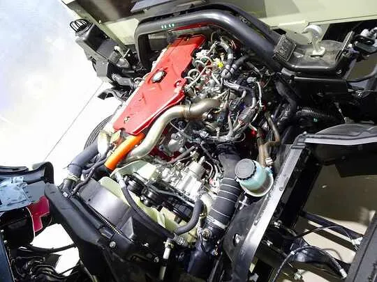 デュトロ 3.5t FJL ワイド超ロング 2段折れ式垂直P/G付 未使用車