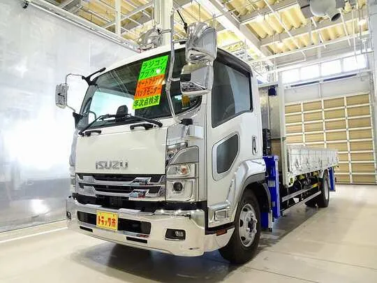 【年次点検済】フォワード 2.3t 標準ベッドレス タダノ4段クレーン付 210ps