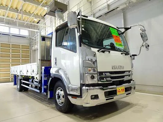 【年次点検済】フォワード 2.3t 標準ベッドレス タダノ4段クレーン付 210ps